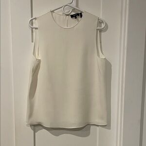 Theory Cream Sleeveless Blouse